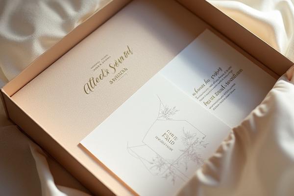A beautifully packaged sample kit of luxury wedding stationery